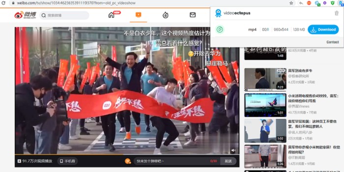 浏览器网页视频下载Video Octopus插件-源码交流网