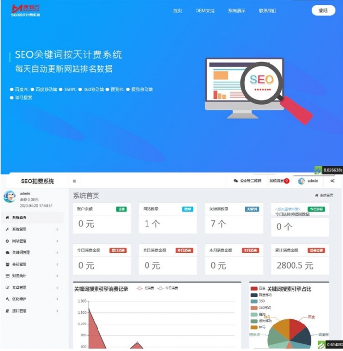 SEO按天扣费系统网站源码-源码交流网