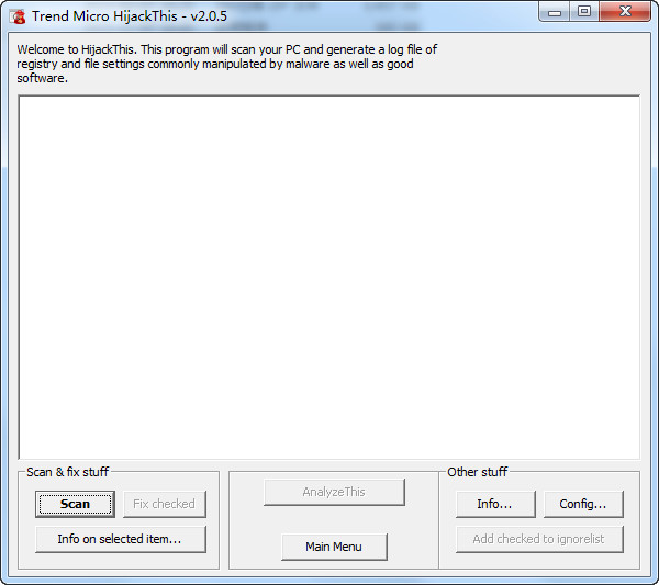 HijackThis(浏览器被劫持修复工具)v2.0.5 免费版-源码交流网
