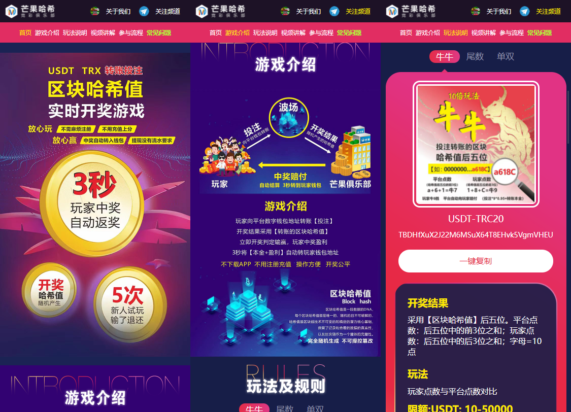 哈希值竞猜源码纯合约的返奖辛运哈希源码-源码交流网